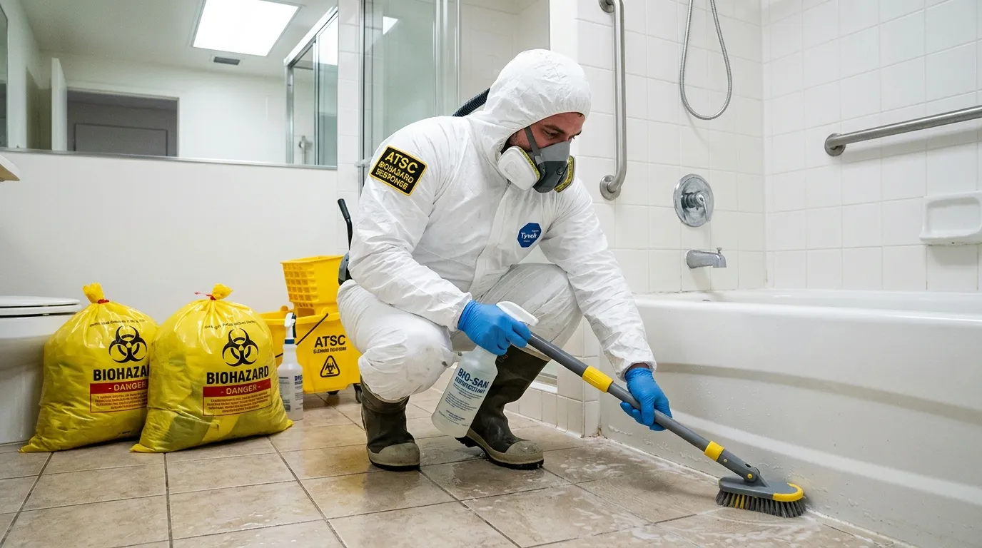 Decontamination equipment deployed for Blood Cleanup in Fate